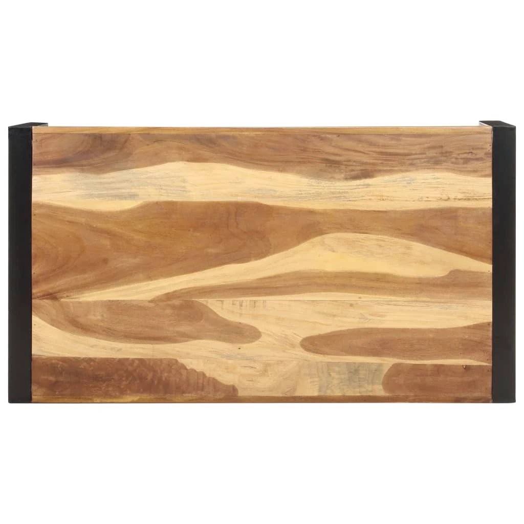VidaXL Coffee Table 110x60x40 Cm Solid Wood Sheesham Finish For Living Room Decor by vidaXL