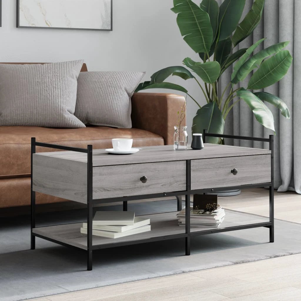 VidaXL Coffee Table 99x50x50 cm Engineered Wood Living Room by vidaXL