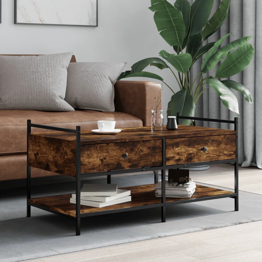 VidaXL Coffee Table 99x50x50 cm Engineered Wood Living Room by vidaXL