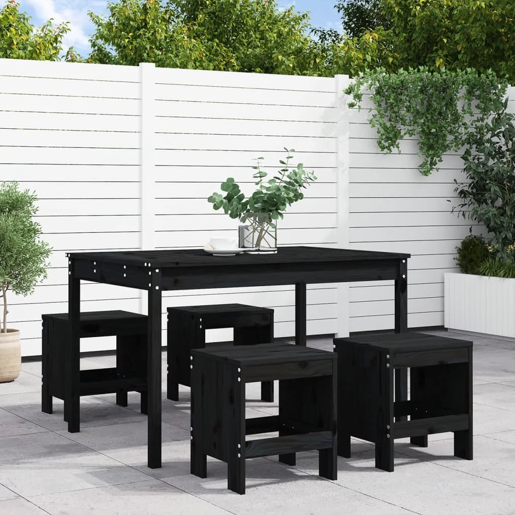vidaXL VidaXL Garden Dining Set 5 Piece Solid Pine Wood Outdoor - Garden Set