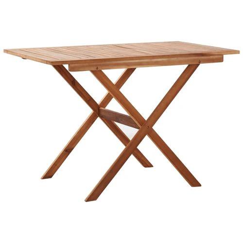 vidaXL 3 Piece Garden Dining Set with Cushions Table Size 70 x 70 cm Solid Acacia Wood for Outdoor Dining Enthusiasts by vidaXL