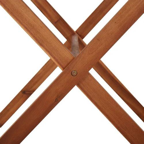 vidaXL 3 Piece Garden Dining Set with Cushions Table Size 70 x 70 cm Solid Acacia Wood for Outdoor Dining Enthusiasts by vidaXL