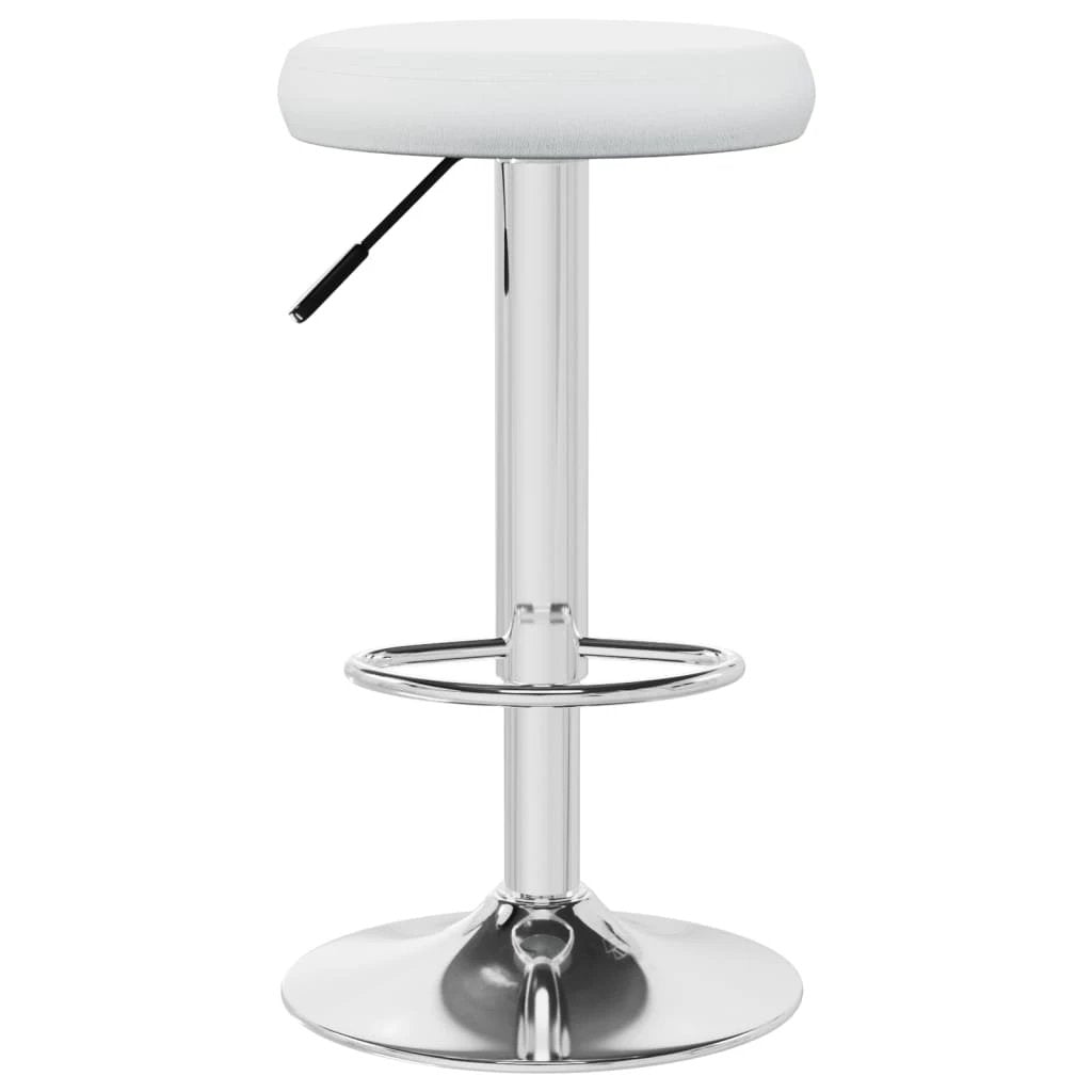 vidaXL Bar Stools 2 pcs White Faux Leather by vidaXL