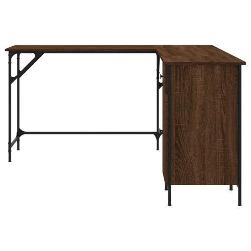 vidaXL vidaXL Black Desk 141x141x75 cm Durable Engineered Wood for Home Office Use - Desk