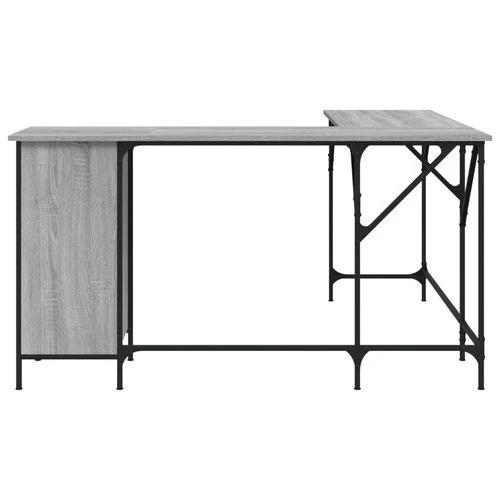 vidaXL Black Desk 141x141x75 cm Durable Engineered Wood for Home Office Use by vidaXL