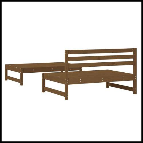 vidaXL Garden Middle Sofa 120x80 cm Solid Wood Pine with Slatted Design for Outdoor Relaxation by vidaXL