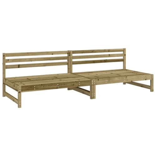vidaXL Garden Middle Sofa 120x80 cm Solid Wood Pine with Slatted Design for Outdoor Relaxation by vidaXL