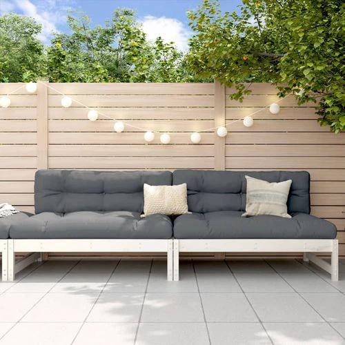vidaXL Garden Middle Sofa 120x80 cm Solid Wood Pine with Slatted Design for Outdoor Relaxation by vidaXL