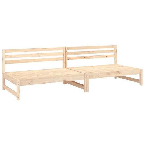 vidaXL vidaXL Garden Middle Sofa 120x80 cm Solid Wood Pine with Slatted Design for Outdoor Relaxation - Garden Sofa Sets