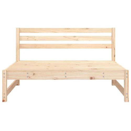 vidaXL vidaXL Garden Middle Sofa 120x80 cm Solid Wood Pine with Slatted Design for Outdoor Relaxation - Garden Sofa Sets