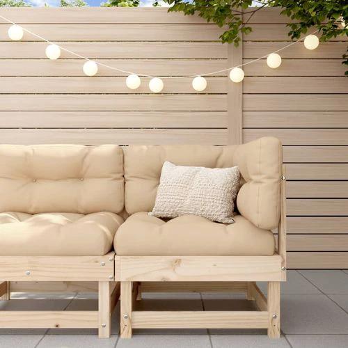 vidaXL Garden Corner Sofa with Cushions in Solid Pine Wood for Stylish Outdoor Relaxation by vidaXL