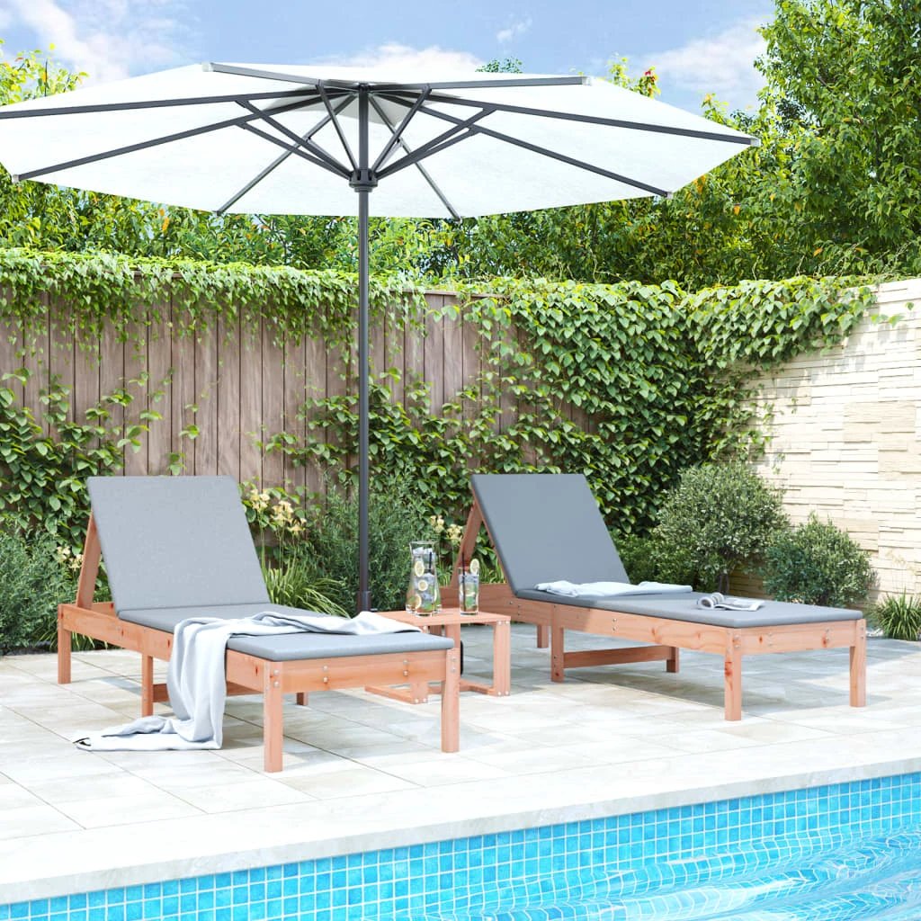 VidaXL Sun Lounger 199.5x60x74cm Adjustable Patio by vidaXL