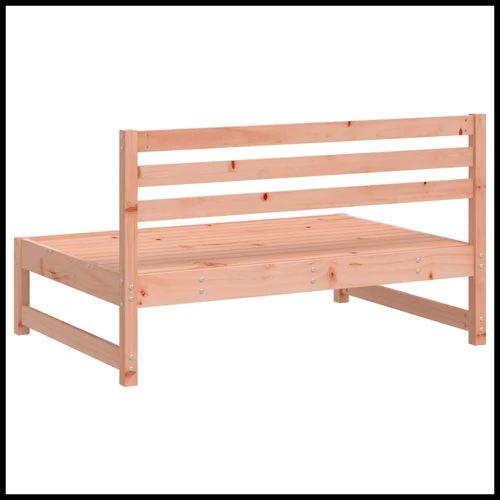 vidaXL Garden Middle Sofa 120x80 cm Solid Wood Pine with Slatted Design for Outdoor Relaxation by vidaXL
