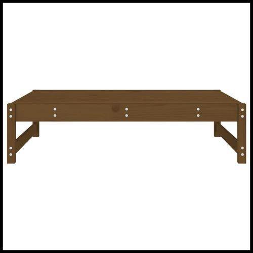 vidaXL Garden Middle Sofa 120x80 cm Solid Wood Pine with Slatted Design for Outdoor Relaxation by vidaXL