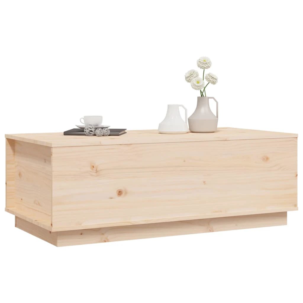 VidaXL Coffee Table 100x50x35 cm Solid Pine Lift Top by vidaXL