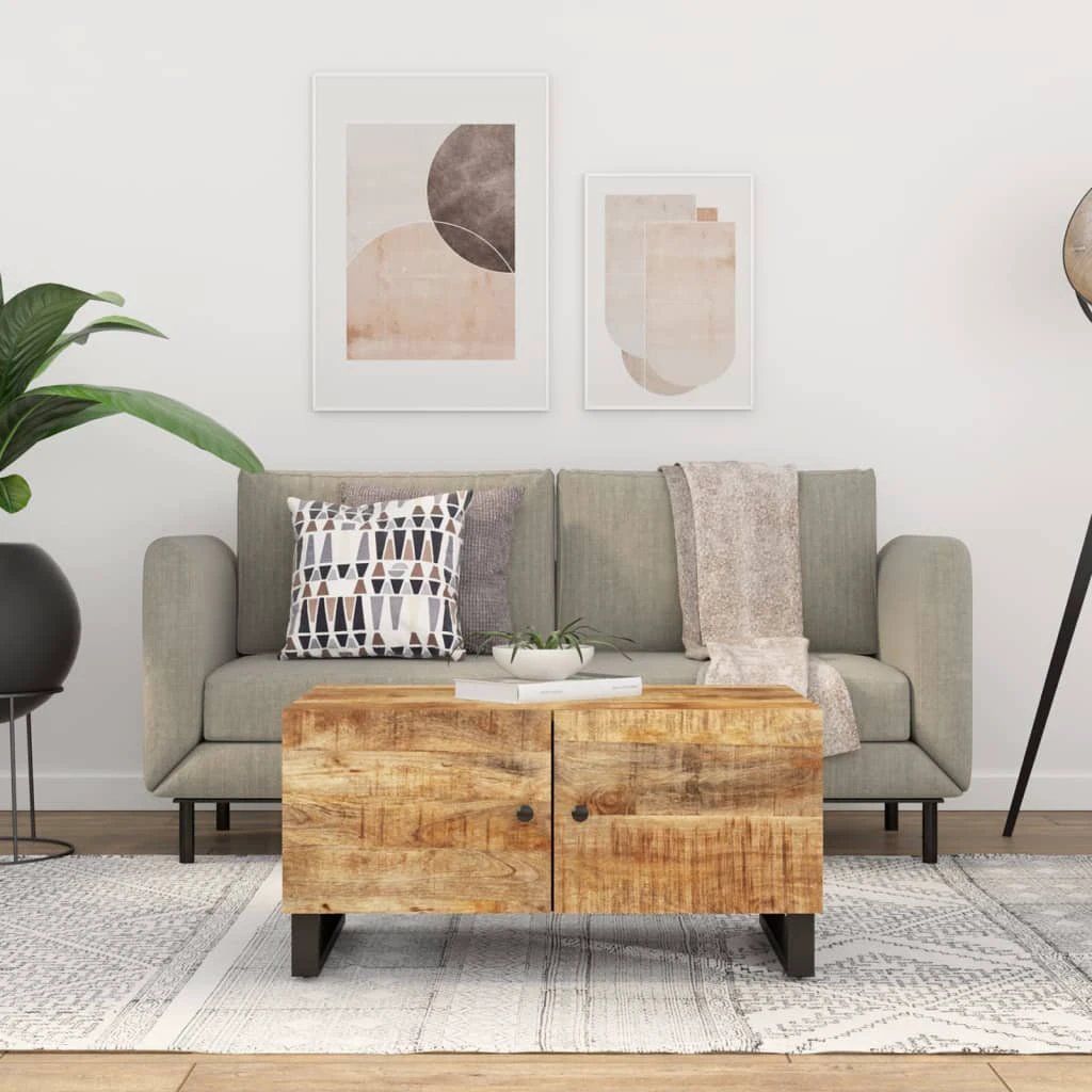vidaXL VidaXL Coffee Table 80x50x40 Mango Engineered Wood Home - Coffee Table