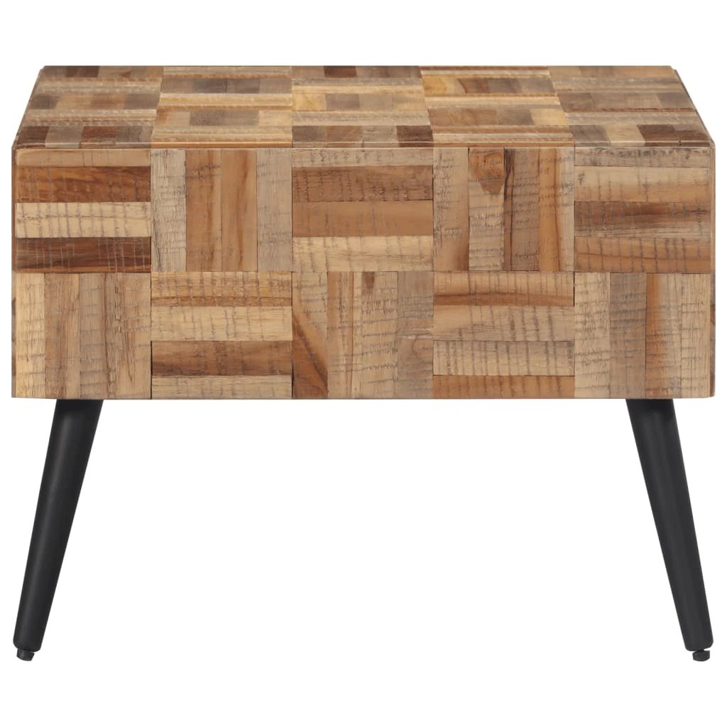 vidaXL VidaXL Coffee Table 55x55x40 cm Solid Reclaimed Teak Patchwork Top For Living Room - Coffee Table