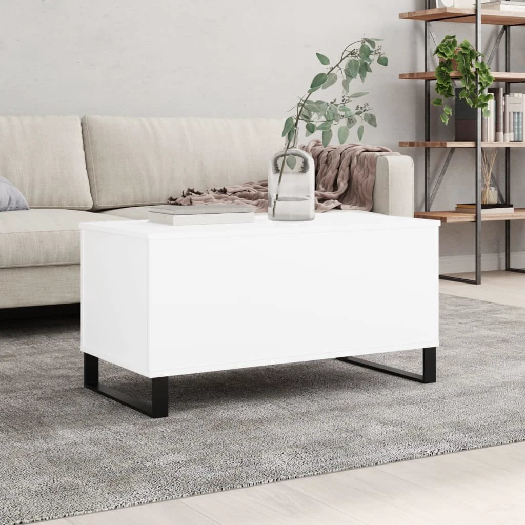 vidaXL VidaXL Coffee Table White 90x44.5x45 Lift Top Living Room - Coffee Table