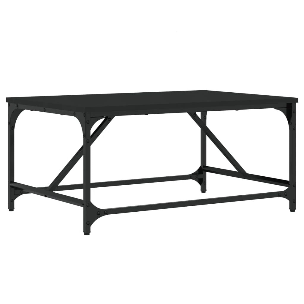 vidaXL Black Coffee Table 75x50x35 cm Engineered Wood Home by vidaXL