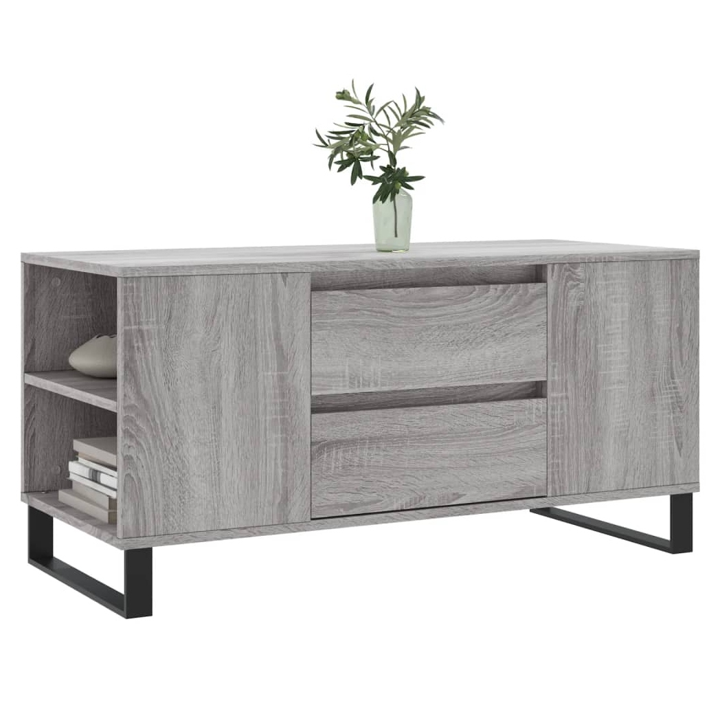 vidaXL Coffee Table 102x44.5x50 cm Engineered Wood Moisture Resistant Living Room Storage by vidaXL
