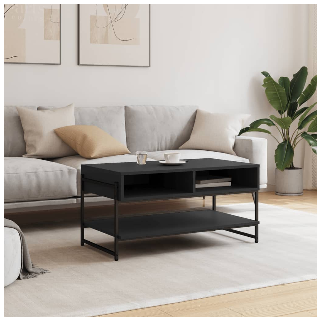 vidaXL vidaXL Coffee Table 90x50x45 cm Engineered Wood Metal Frame Living Room Decor Accent - Coffee Table