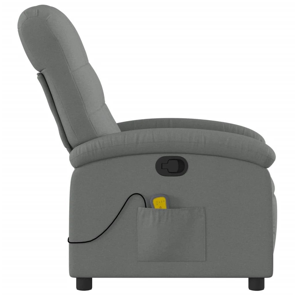 VidaXL Massage Recliner Chair Compact Manual Recline Home by vidaXL