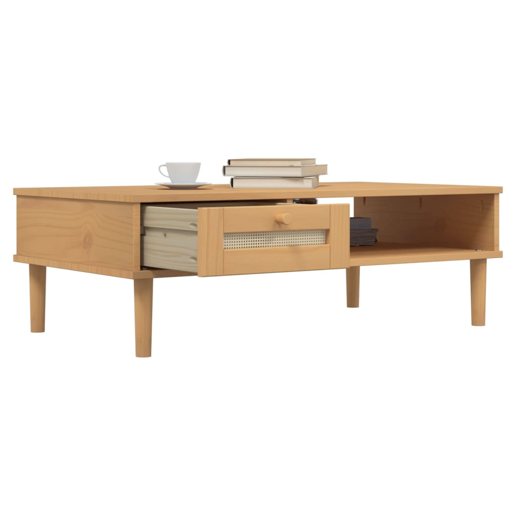 VidaXL Coffee Table 100x55x33 cm Rattan Look Living Room by vidaXL