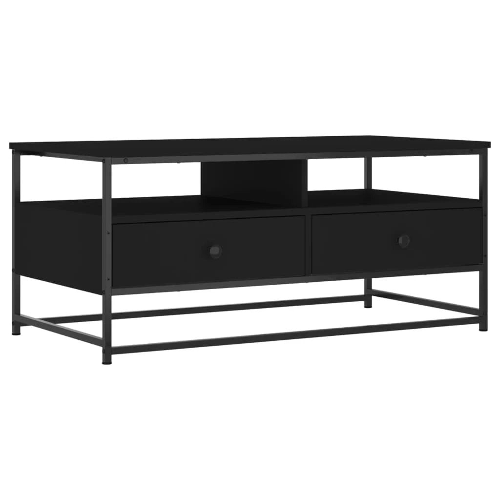 vidaXL VidaXL Coffee Table 100x51x45 Cm Engineered Wood Black Home - Coffee Table