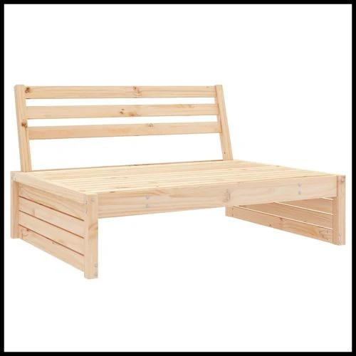 vidaXL vidaXL Garden Middle Sofa 120x80 cm Solid Pine Wood with Slatted Design for Outdoor Relaxation - Garden Sofa Sets