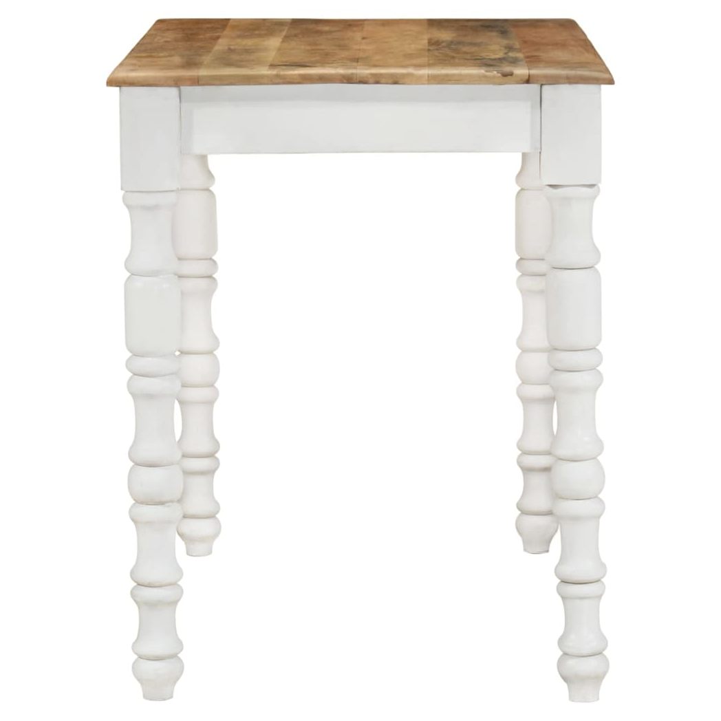 VidaXL Dining Table 110x60x76 Cm Solid Mango Wood Modern Retro Design For Dining Room by vidaXL