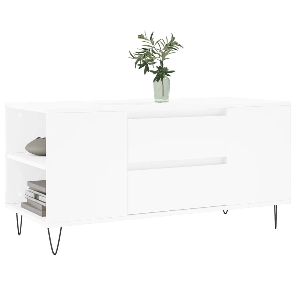 VidaXL Coffee Table 102x44.5x50 Engineered Wood Living Room by vidaXL