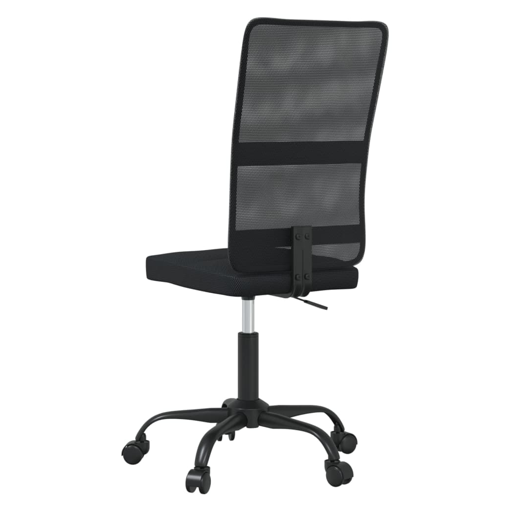vidaXL VidaXL Office Chair Black Mesh With Adjustable Height Ergonomic Lumbar Support For Home Office - Office Chair
