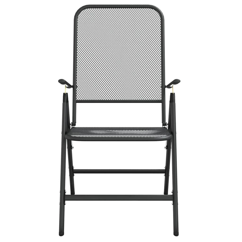 vidaXL VidaXL Garden Dining Set 3 Piece Anthracite Mesh Outdoor - Garden Set