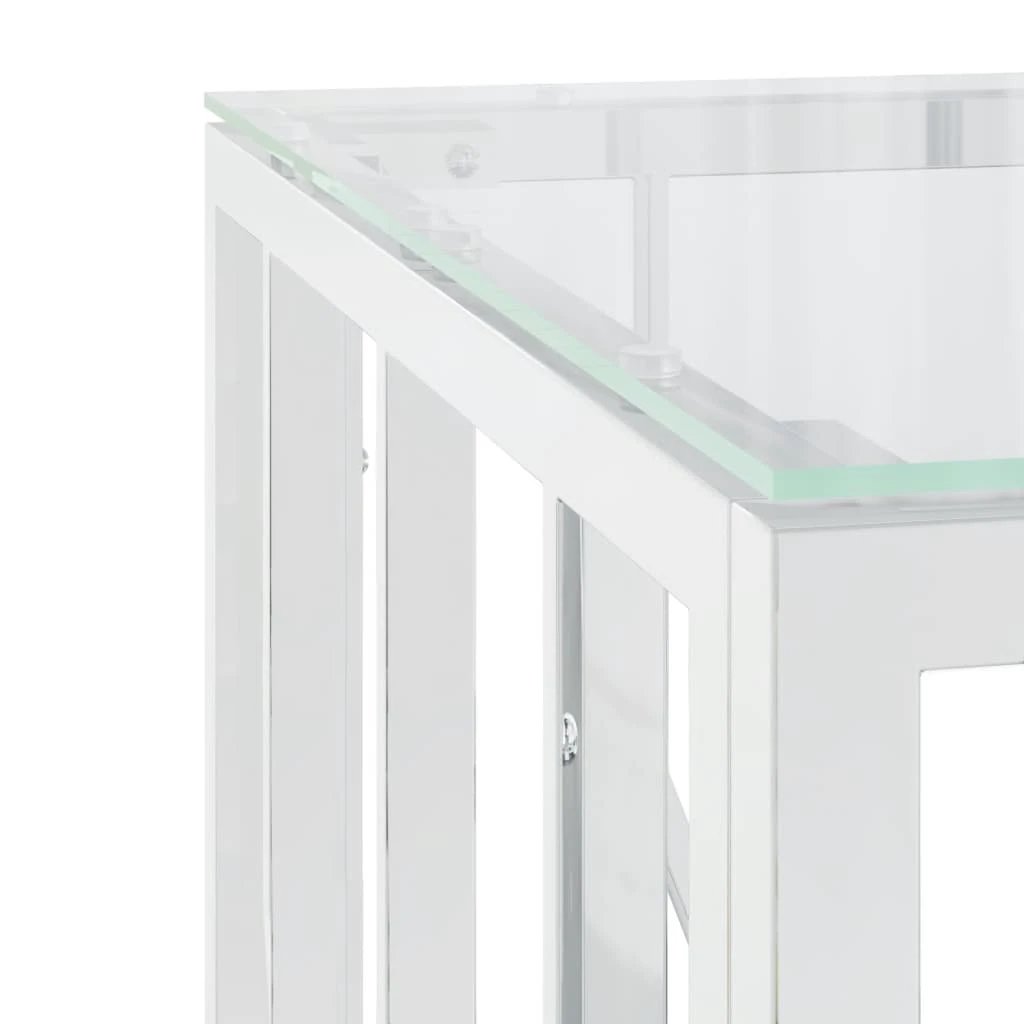 VidaXL Coffee Table 50x50x50 Glass Top for Living Room by vidaXL
