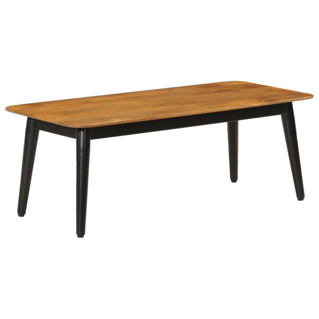 vidaXL VidaXL Coffee Table 110x50x40 cm Solid Mango Wood and Iron - Coffee Table