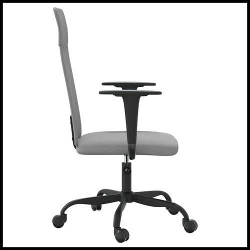 vidaXL vidaXL Office Chair Light Grey Fabric with Adjustable Height for Home Office Professionals - Office Chair