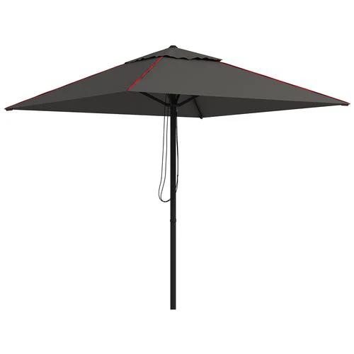 Outsunny Outsunny Sun Parasol with Vent, Table Umbrella for Patio, Garden, Pool, Grey - Parasol