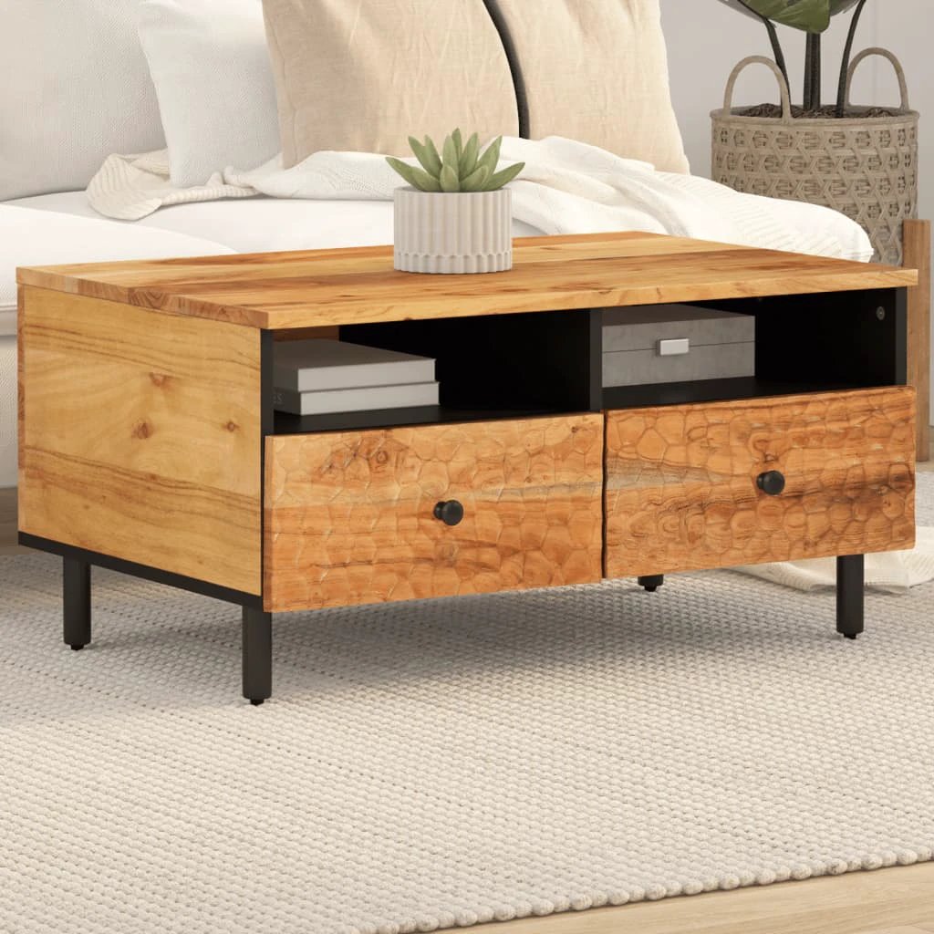 vidaXL VidaXL Coffee Table 80x54x40 cm Mango Wood Living Room - Coffee Table
