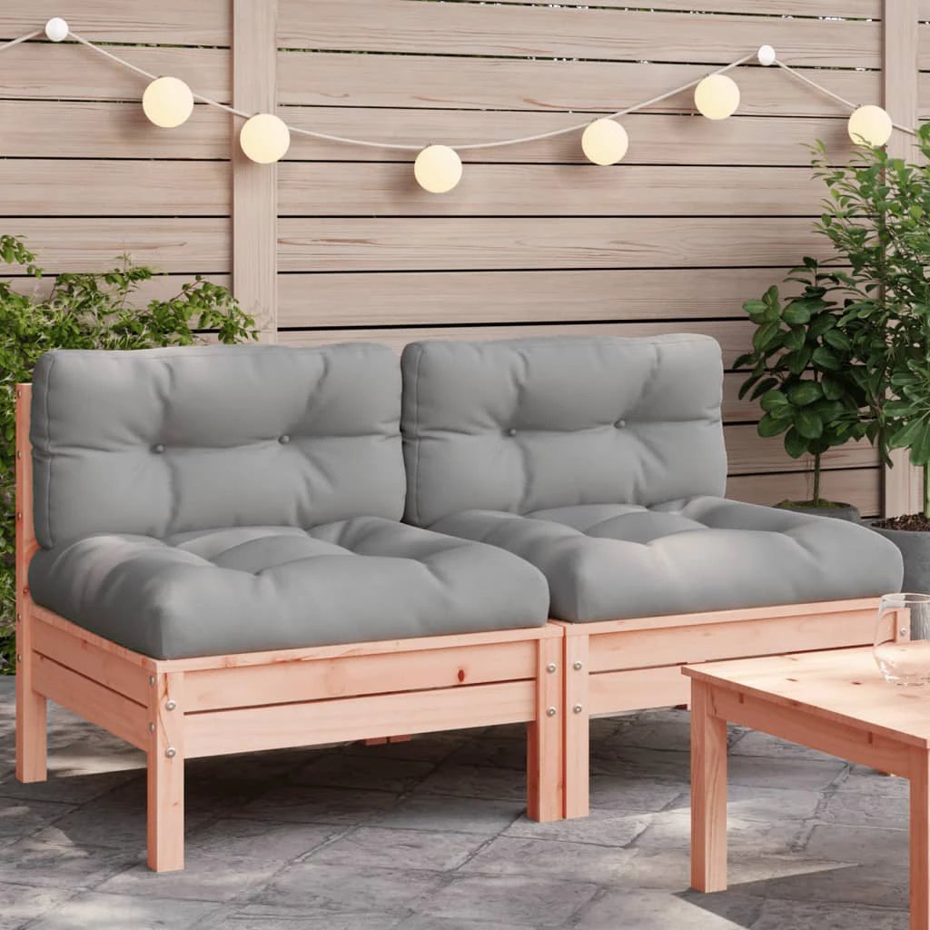 vidaXL vidaXL Garden Sofa Corner with Cushions Solid Wood Douglas - Garden Sofa Sets