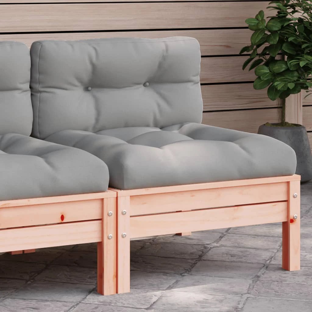 vidaXL vidaXL Garden Sofa Corner with Cushions Solid Wood Douglas - Garden Sofa Sets