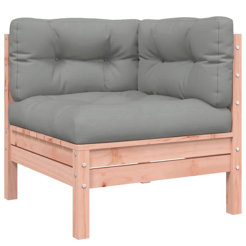 vidaXL vidaXL Garden Sofa Corner with Cushions Solid Wood Douglas - Garden Sofa Sets