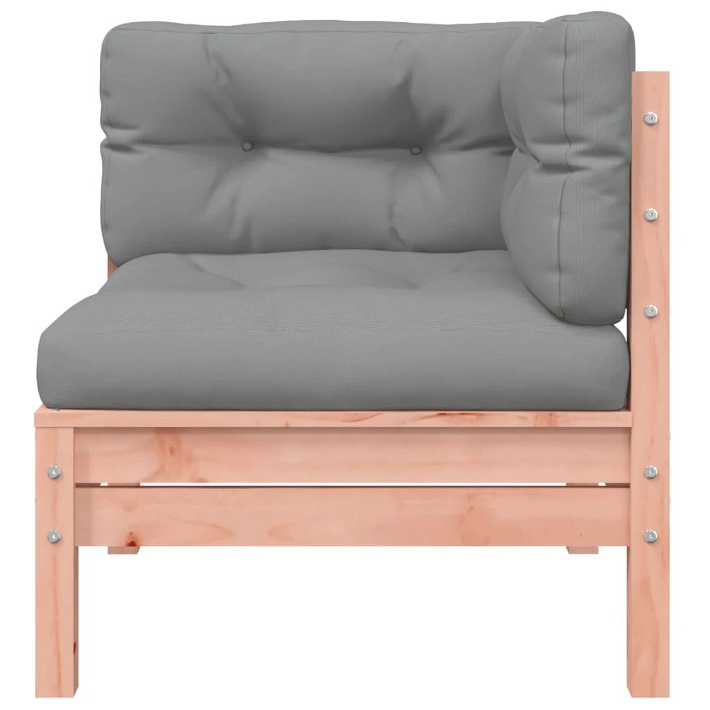 vidaXL vidaXL Garden Sofa Corner with Cushions Solid Wood Douglas - Garden Sofa Sets