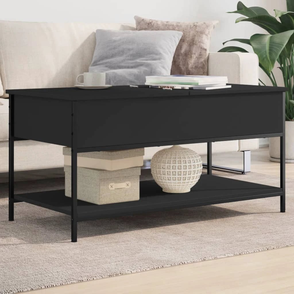 VidaXL Coffee Table 70x50x50 Wood and Metal Living Room by vidaXL