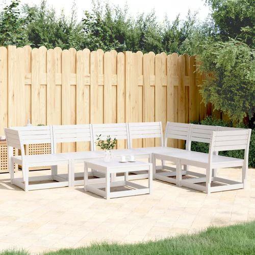vidaXL 6 Piece Garden Sofa Set Solid Wood Pine with Comfortable Design for Outdoor Entertaining by vidaXL