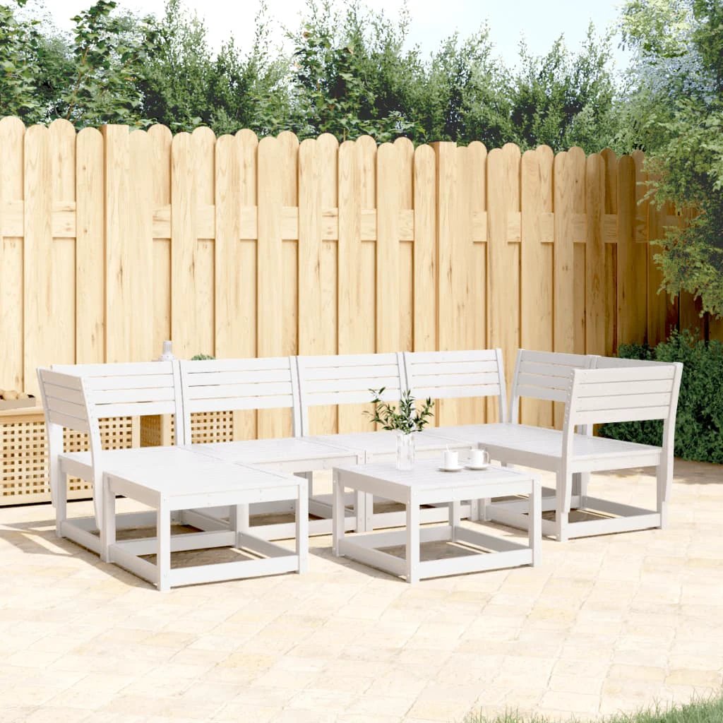vidaXL 6 Piece Garden Sofa Set Solid Wood Pine by vidaXL