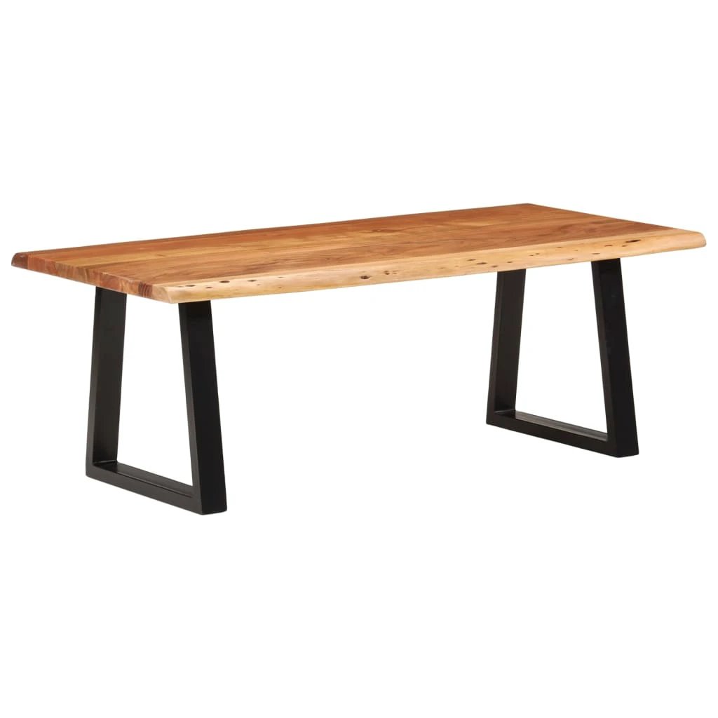 vidaXL VidaXL Coffee Table 110x55x40 cm Solid Acacia Live Edge for Modern Living Rooms - Coffee Table