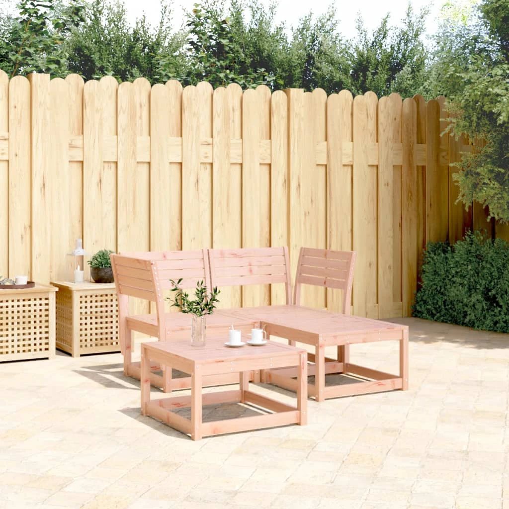 vidaXL 3 Piece Garden Sofa Set Solid Wood Pine by vidaXL