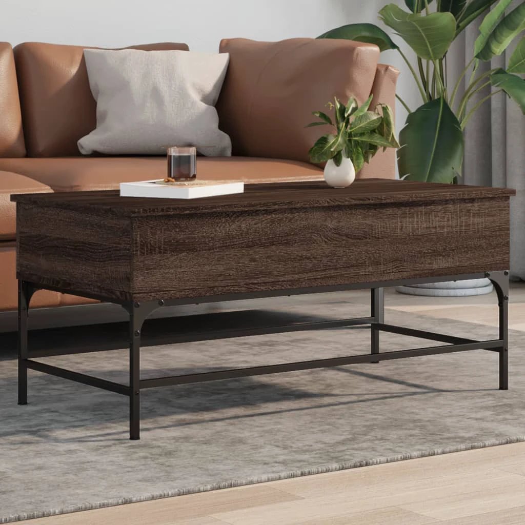 vidaXL VidaXL Coffee Table 100x50x45 cm Engineered Wood and Metal - Coffee Table