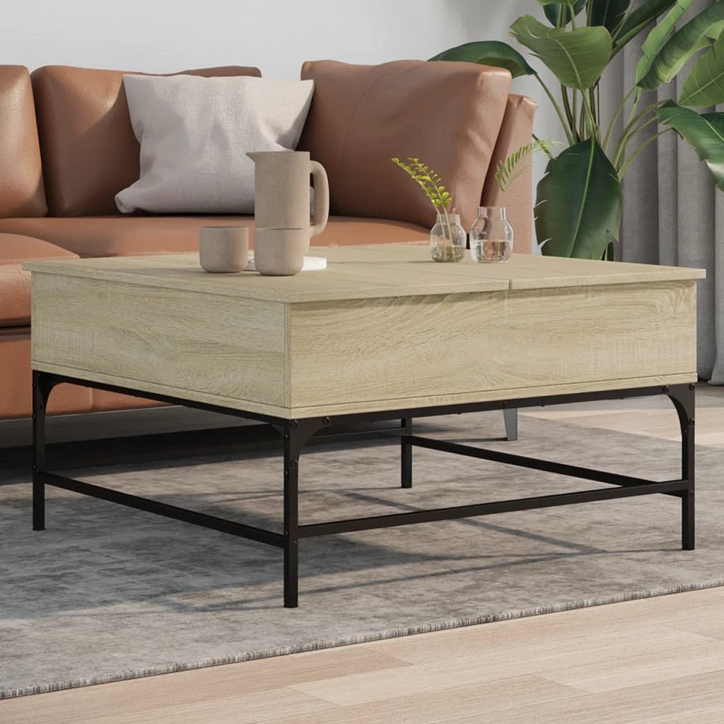 vidaXL VidaXL Coffee Table 100x50x45 cm Engineered Wood and Metal - Coffee Table