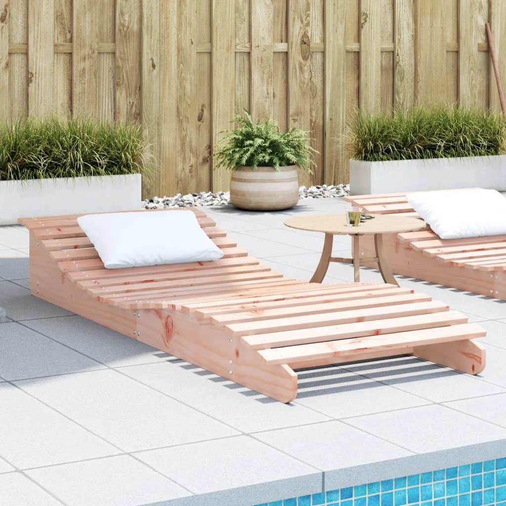 vidaXL VidaXL Lounger 205x60x31.5cm Solid Pine Garden - Sun Lounger